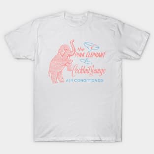 PINK ELEPHANT Cocktail Lounge T-Shirt